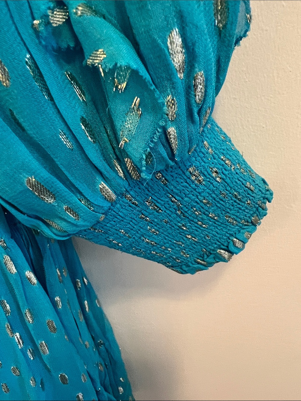 Lilly Pulitzer size 12 Heline Ruffed dress in Turquoise Excellent condition - Picture 3 of 6